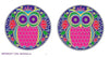 SunSeal, Window Sticker Sunlight Sticker, Midnight Owl Mandala, Midnight Owl Mandala Window Sticker,