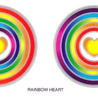 SunSeal, Window Sticker Sunlight Sticker, Rainbow Heart, Rainbow Heart Sticker, Rainbow Heart Window Sticker