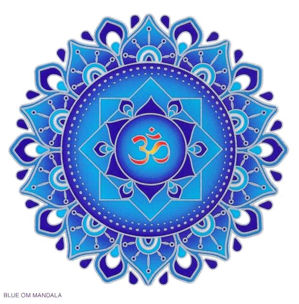 SunSeal Blue Om Mandala