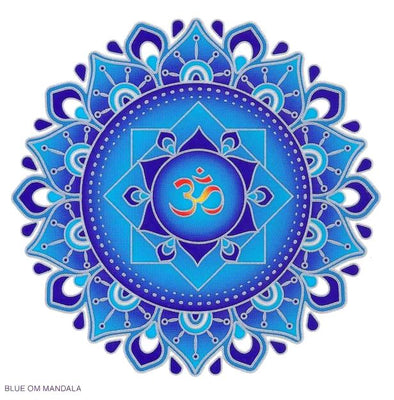 SunSeal Blue Om Mandala