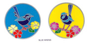 SunSeal, Window Sticker Sunlight Sticker, Blue Wrens, Blue Wrens Window Sticker,
