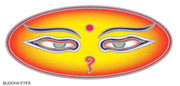 SunSeal, Window Sticker Sunlight Sticker, Buddha, Buddha Eyes, Buddha Eye, Buddha Eyes Window Sticker