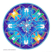 SunSeal, Window Sticker Sunlight Sticker, Crystal, Crystal Fairy, Crystal Fairy Mandala, Crystal Fairy Window Sticker, Mandala Crystal Fairy Window Sticker