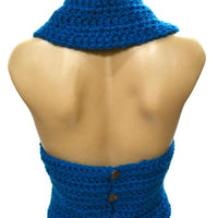 Crochet Circle Vest Backless