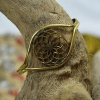 Bracelet Metal Cuff Mandala