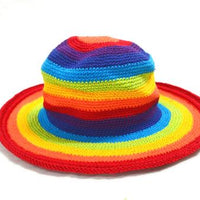 Hat Crochet R/B Bright