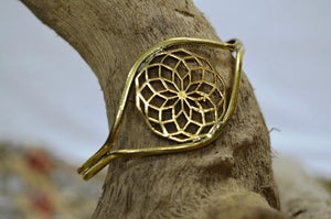 Bracelet Metal Cuff Mandala