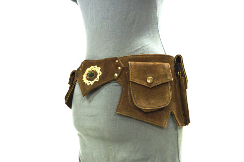 Goa Gemstone Suede Festival Belt B