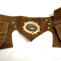 Goa Gemstone Suede Festival Belt B