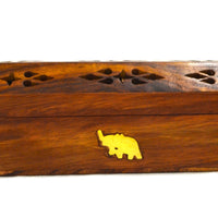Incense Holder Wood Hut Elephant 30cm