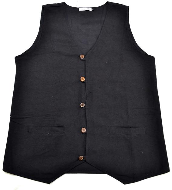 Vest Cotton Button
