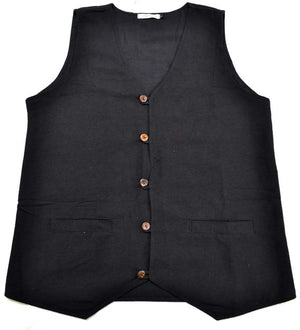 Vest Cotton Button