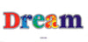 SunSeal, Window Sticker Sunlight Sticker, Dream, Dream Window Sticker, Word, Words