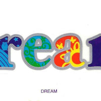 SunSeal, Window Sticker Sunlight Sticker, Dream, Dream Window Sticker, Word, Words