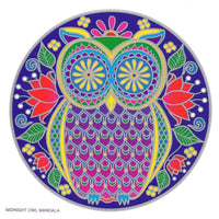 SunSeal Midnight Owl Mandala