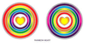 SunSeal, Window Sticker Sunlight Sticker, Rainbow Heart, Rainbow Heart Sticker, Rainbow Heart Window Sticker