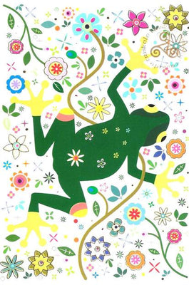 Super Flower Green Frog